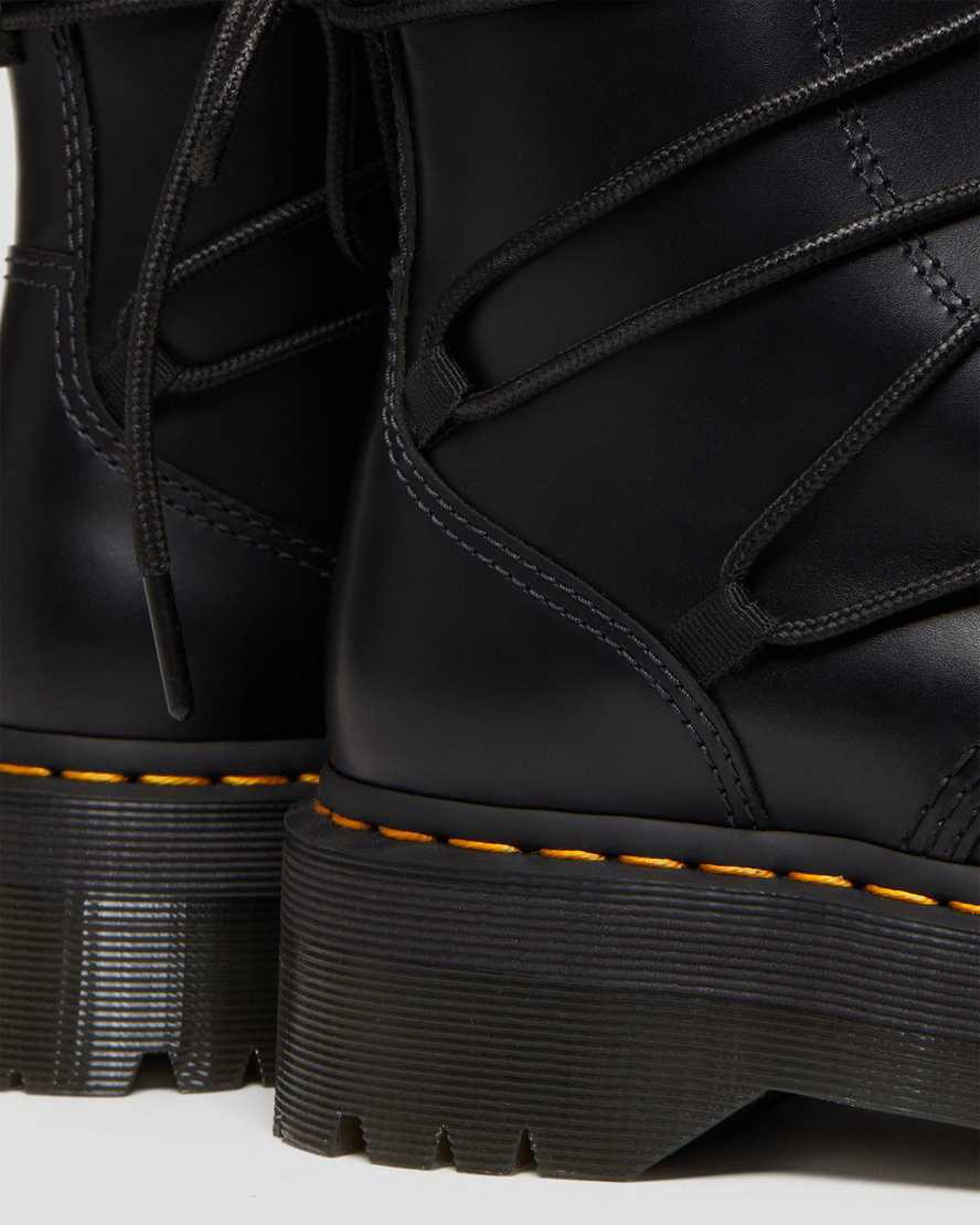 Dr Martens Jarrick II Laced Leather Naisten Platform Saappaat Mustat  Suomi |  4297DCQEP