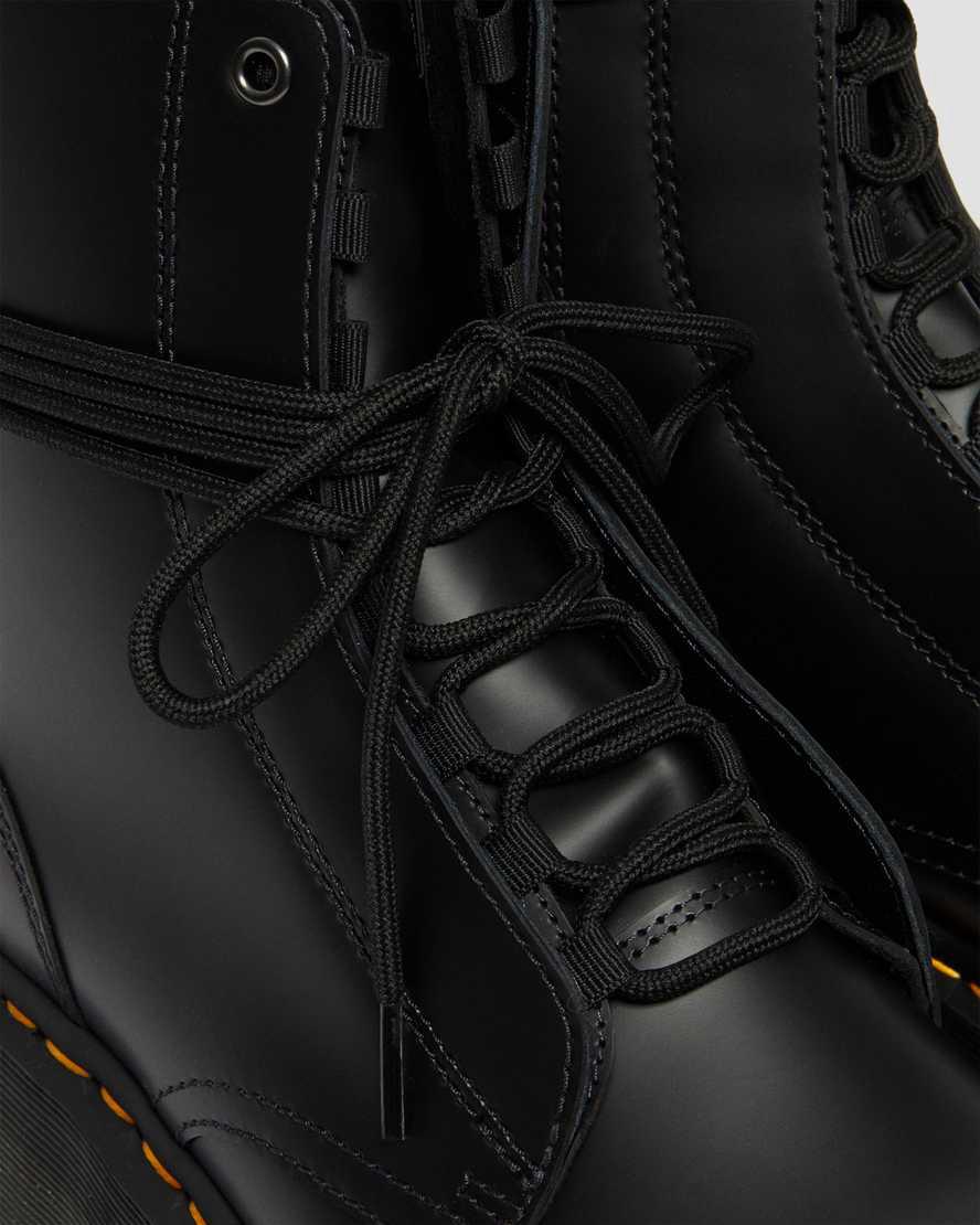 Dr Martens Jarrick Smooth Leather Platform Naisten Nilkkurit Mustat  Suomi |  8921MSPCL