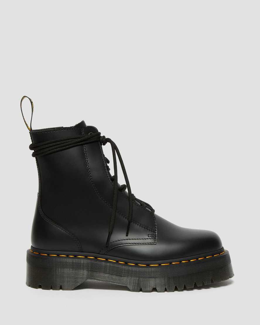 Dr Martens Jarrick Smooth Leather Platform Naisten Nilkkurit Mustat  Suomi |  8921MSPCL