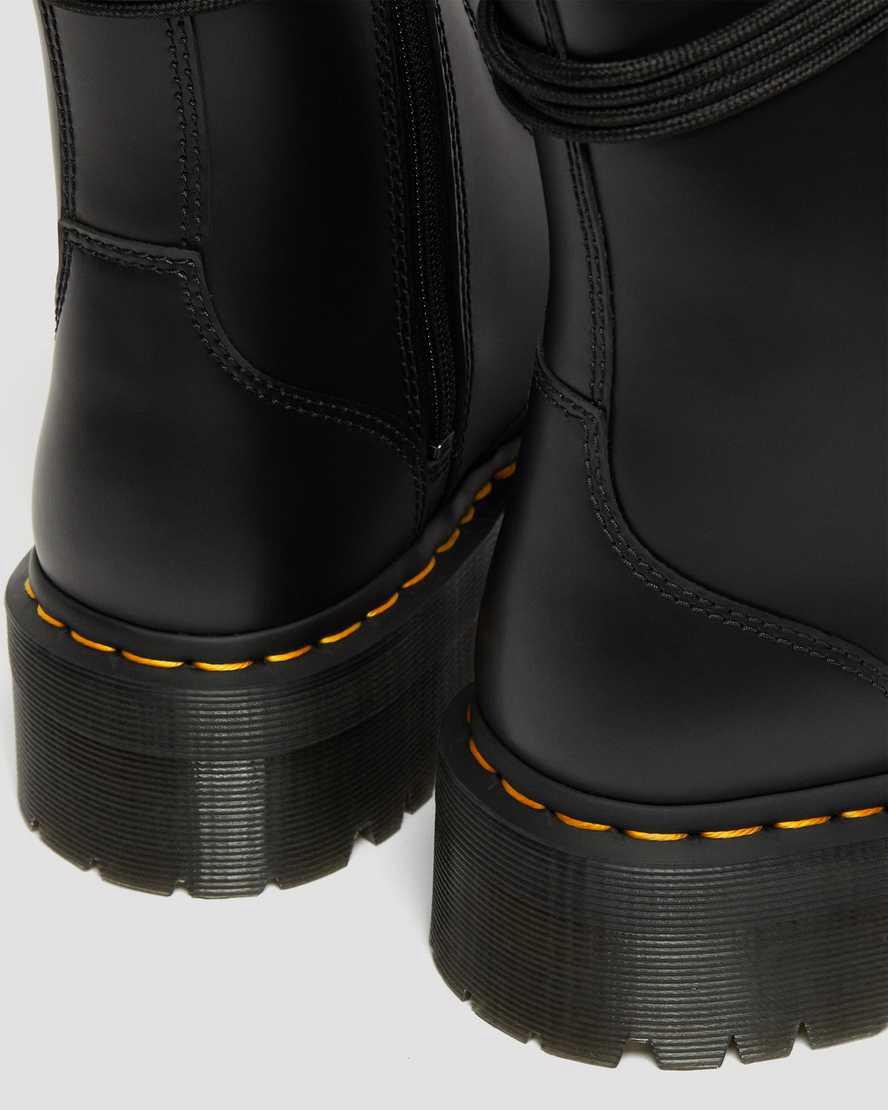 Dr Martens Jarrick Smooth Leather Platform Naisten Nilkkurit Mustat  Suomi |  8921MSPCL