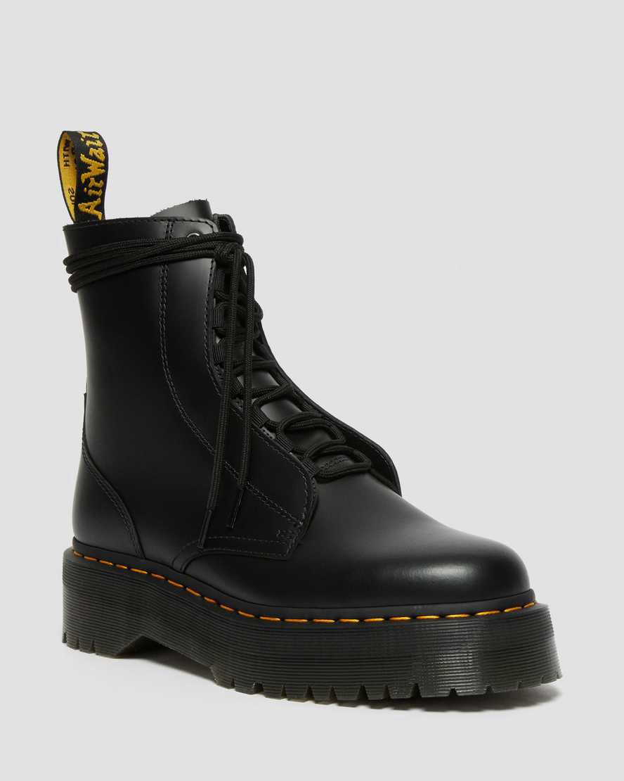 Dr Martens Jarrick Smooth Leather Platform Naisten Nilkkurit Mustat  Suomi |  8921MSPCL