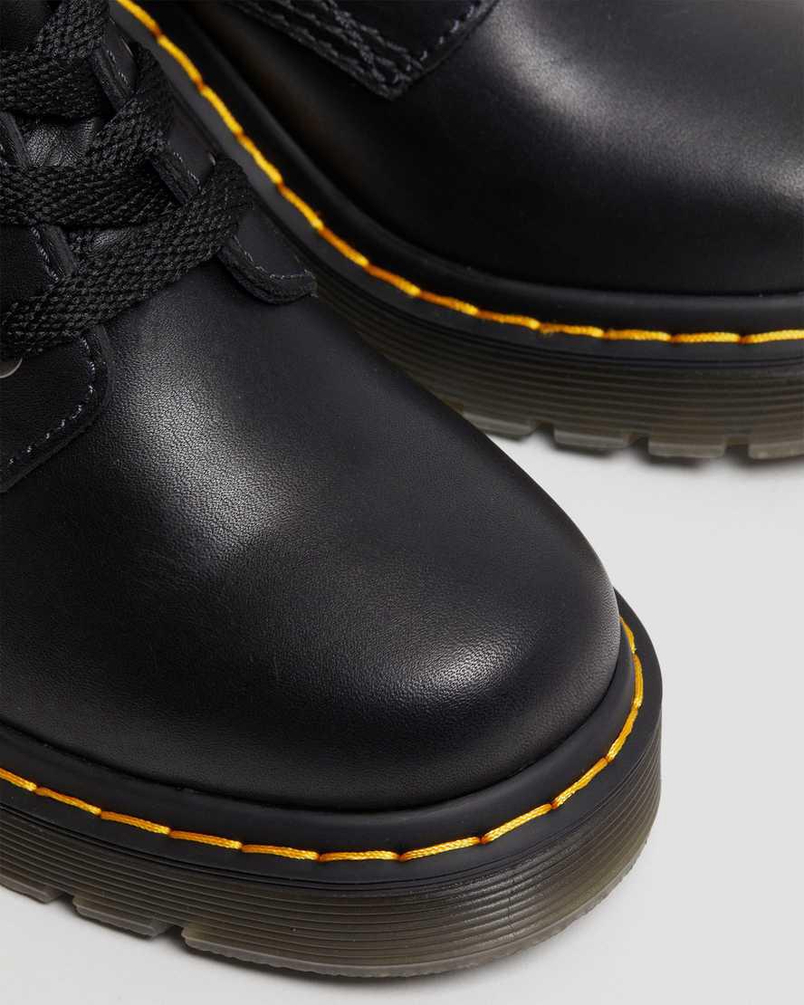 Dr Martens Jesy Sendal Leather Lace Up Flared Heel Naisten Nilkkurit Mustat  Suomi |  0478MZFAN