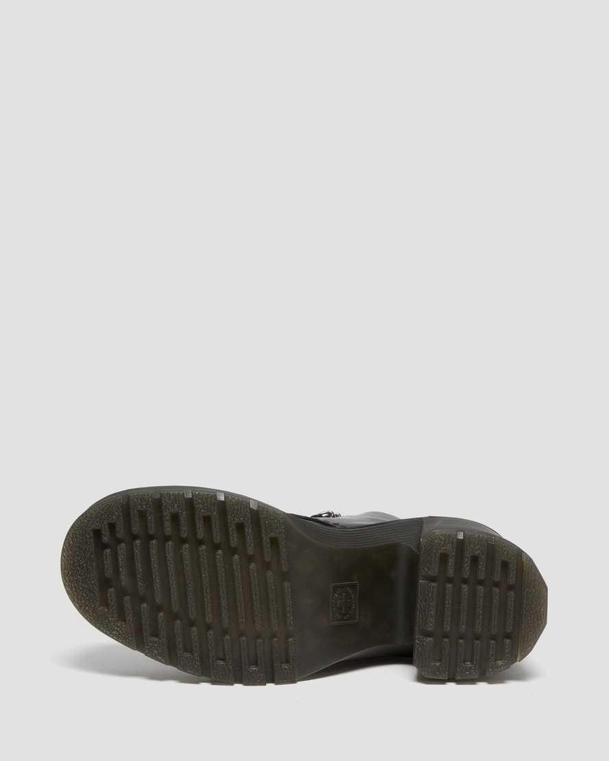 Dr Martens Jesy Sendal Leather Lace Up Flared Heel Naisten Nilkkurit Mustat  Suomi |  0478MZFAN