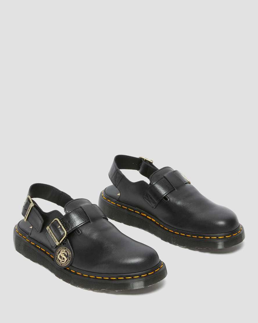 Dr Martens Jorge Made in England Leather Slingbacks Miesten Rantasandaalit Mustat  Suomi |  5861GIOLS
