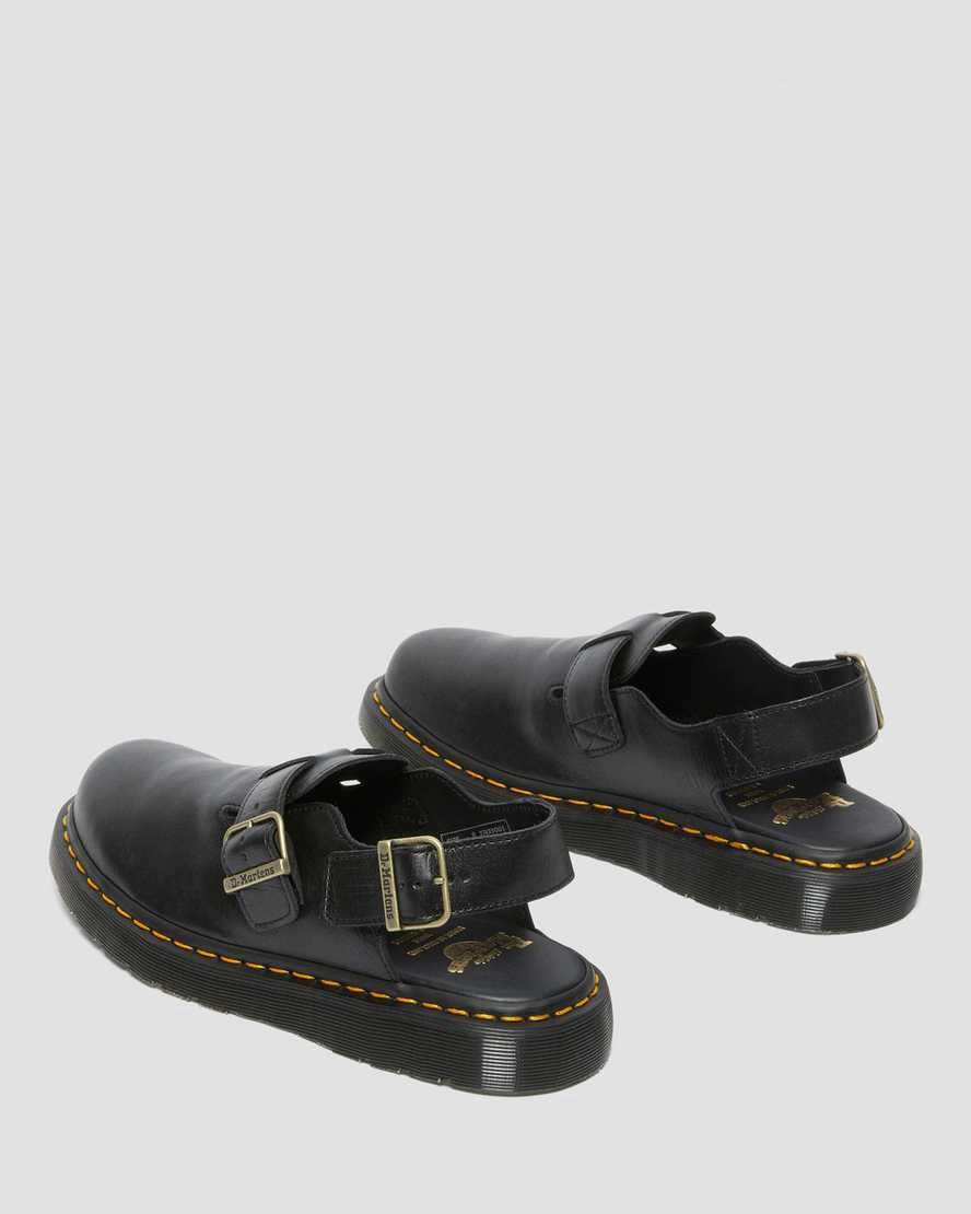 Dr Martens Jorge Made in England Leather Slingbacks Miesten Rantasandaalit Mustat  Suomi |  5861GIOLS