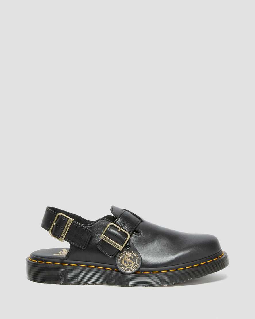 Dr Martens Jorge Made in England Leather Slingbacks Miesten Rantasandaalit Mustat  Suomi |  5861GIOLS