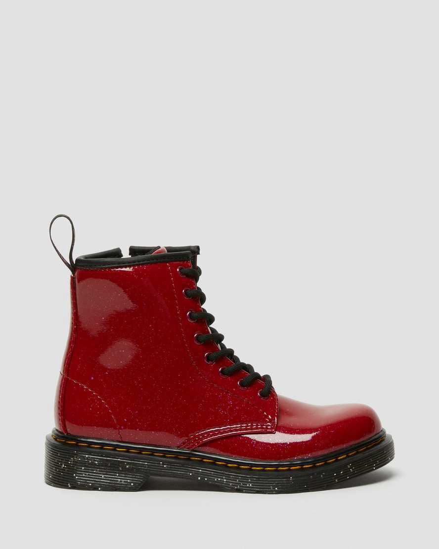Dr Martens Junior 1460 Glitter Lasten Nauhasaappaat Punainen  Suomi |  4283OSXNT