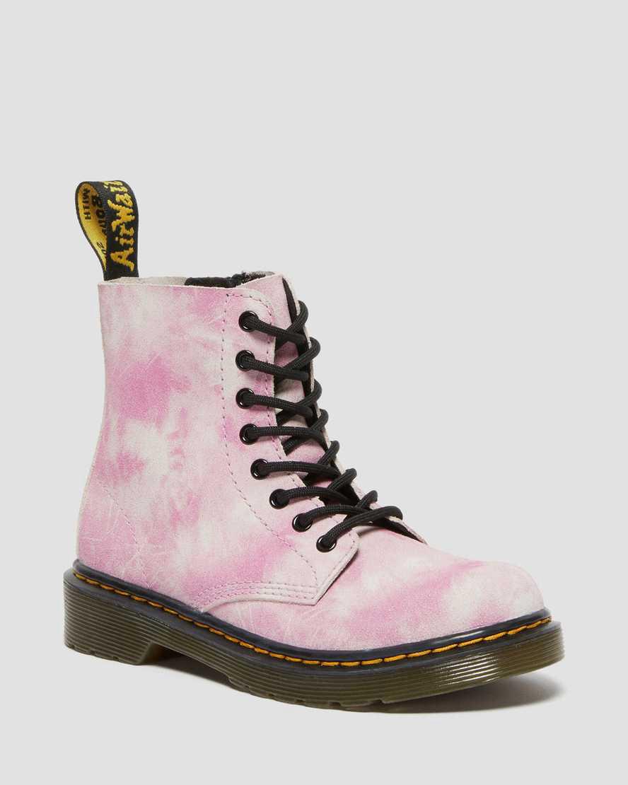 Dr Martens Junior 1460 Pascal Tie Dye Lasten Nauhasaappaat Pinkki  Suomi |  2874ENRGX