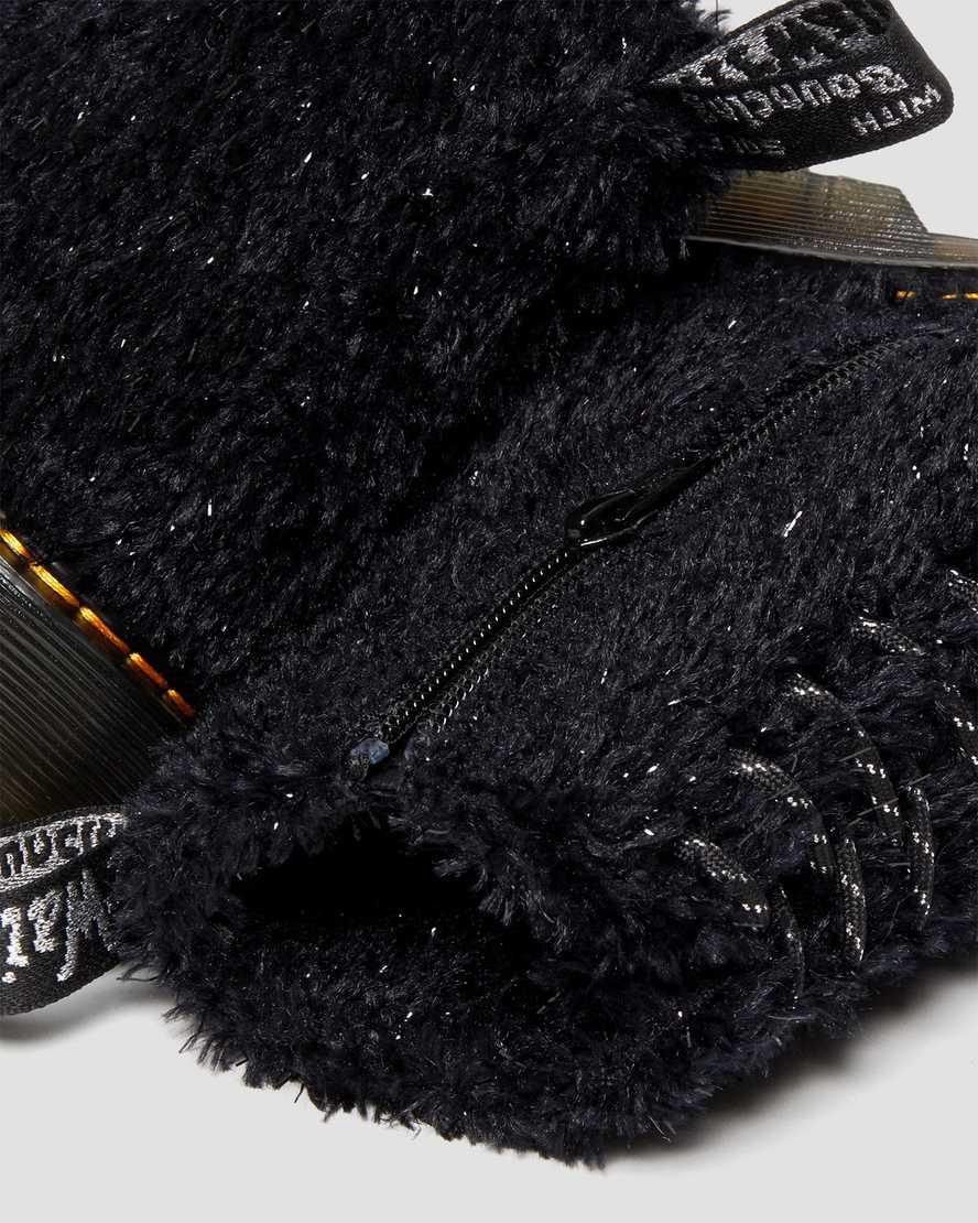 Dr Martens Junior 1460 Pascal Tinsel Fur Lasten Nauhasaappaat Mustat  Suomi |  6970RVWKX