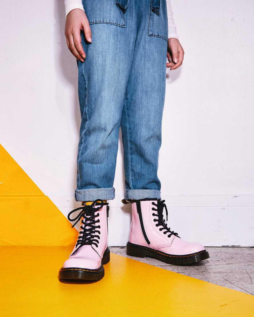 Dr Martens Junior 1460 Patent Leather Lasten Nauhasaappaat Pinkki  Suomi |  2918YFZPA