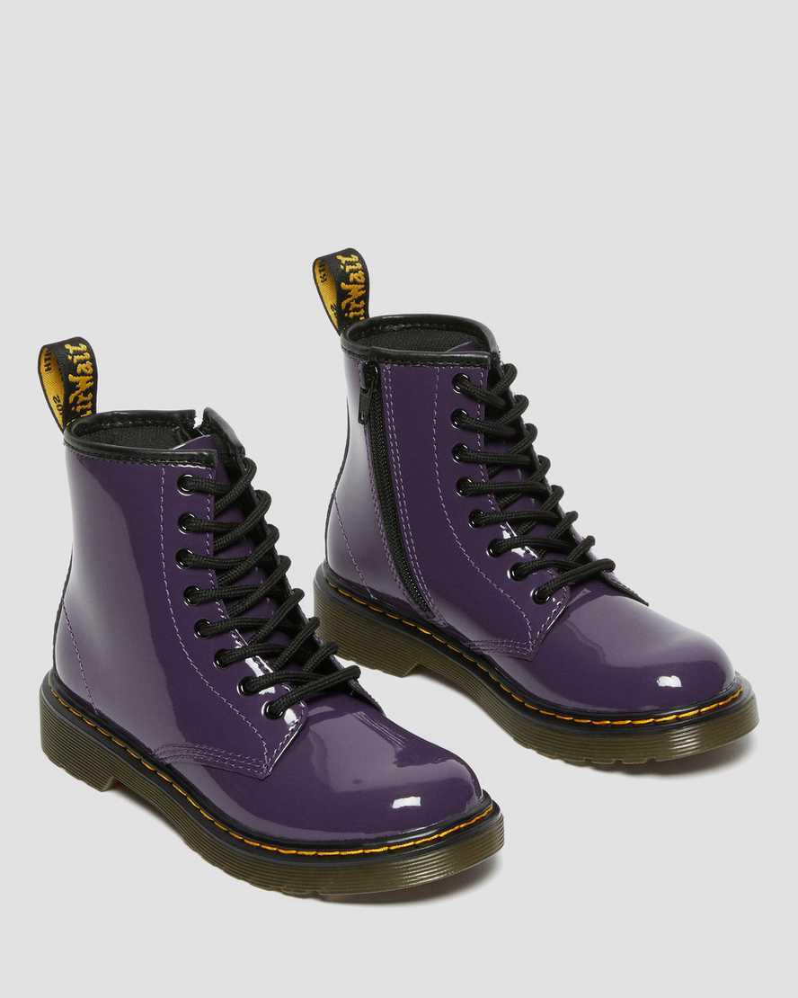 Dr Martens Junior 1460 Patent Leather Lasten Nauhasaappaat Blackcurrant Lamper  Suomi |  7894HPZFA