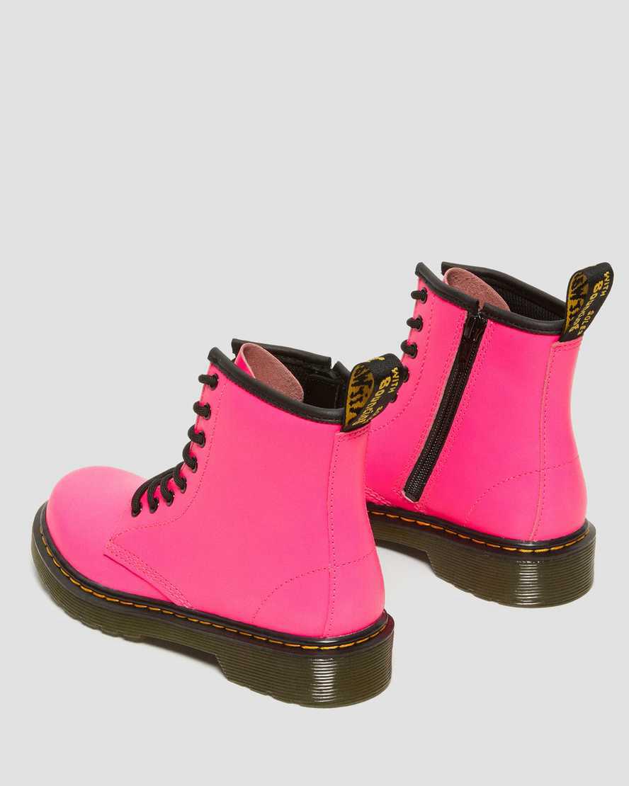 Dr Martens Junior 1460 Softy T Leather Lasten Nauhasaappaat Pinkki  Suomi |  9218WQMJE
