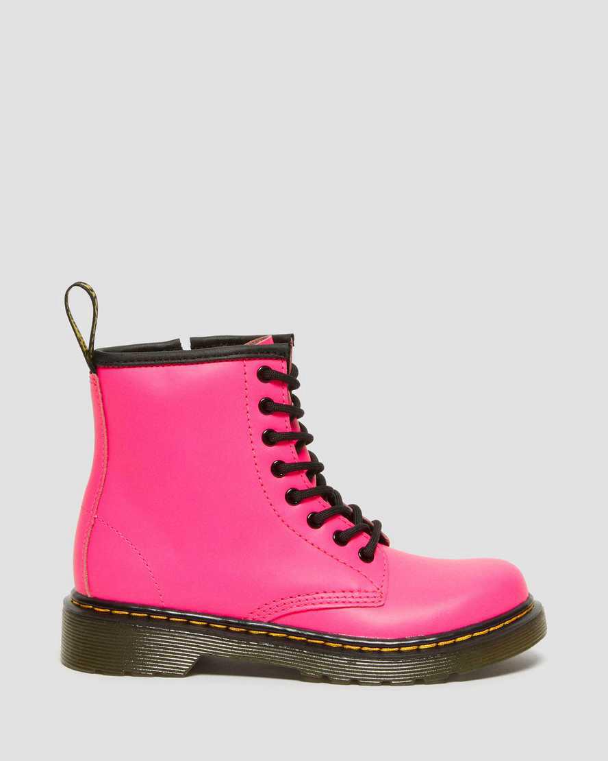 Dr Martens Junior 1460 Softy T Leather Lasten Nauhasaappaat Pinkki  Suomi |  9218WQMJE