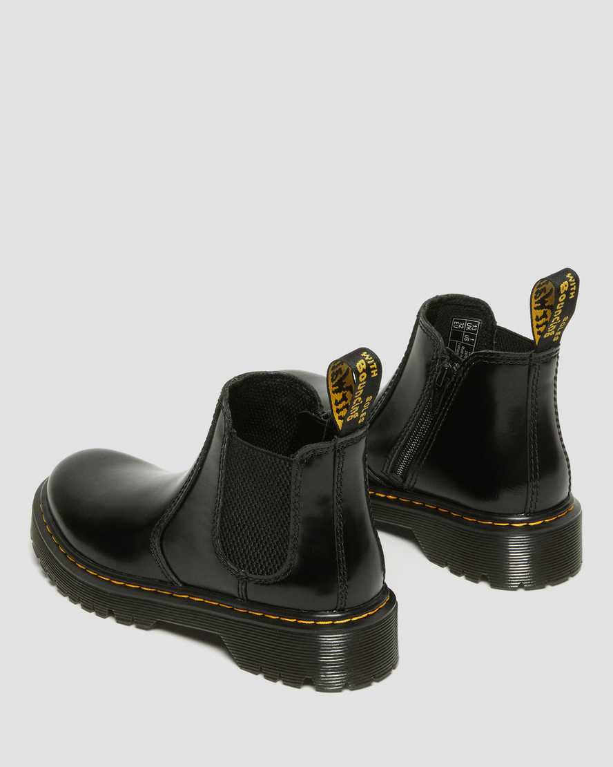 Dr Martens Junior 2976 Bex Leather Lasten Chelsea Saappaat Mustat  Suomi |  1736ZAGYX