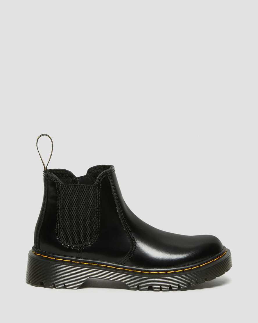 Dr Martens Junior 2976 Bex Leather Lasten Chelsea Saappaat Mustat  Suomi |  1736ZAGYX