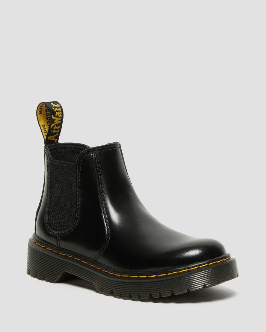 Dr Martens Junior 2976 Bex Leather Lasten Chelsea Saappaat Mustat  Suomi |  1736ZAGYX