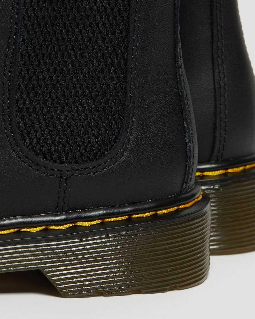 Dr Martens Junior 2976 Softy T Leather Lasten Chelsea Saappaat Mustat  Suomi |  1942IPDAH