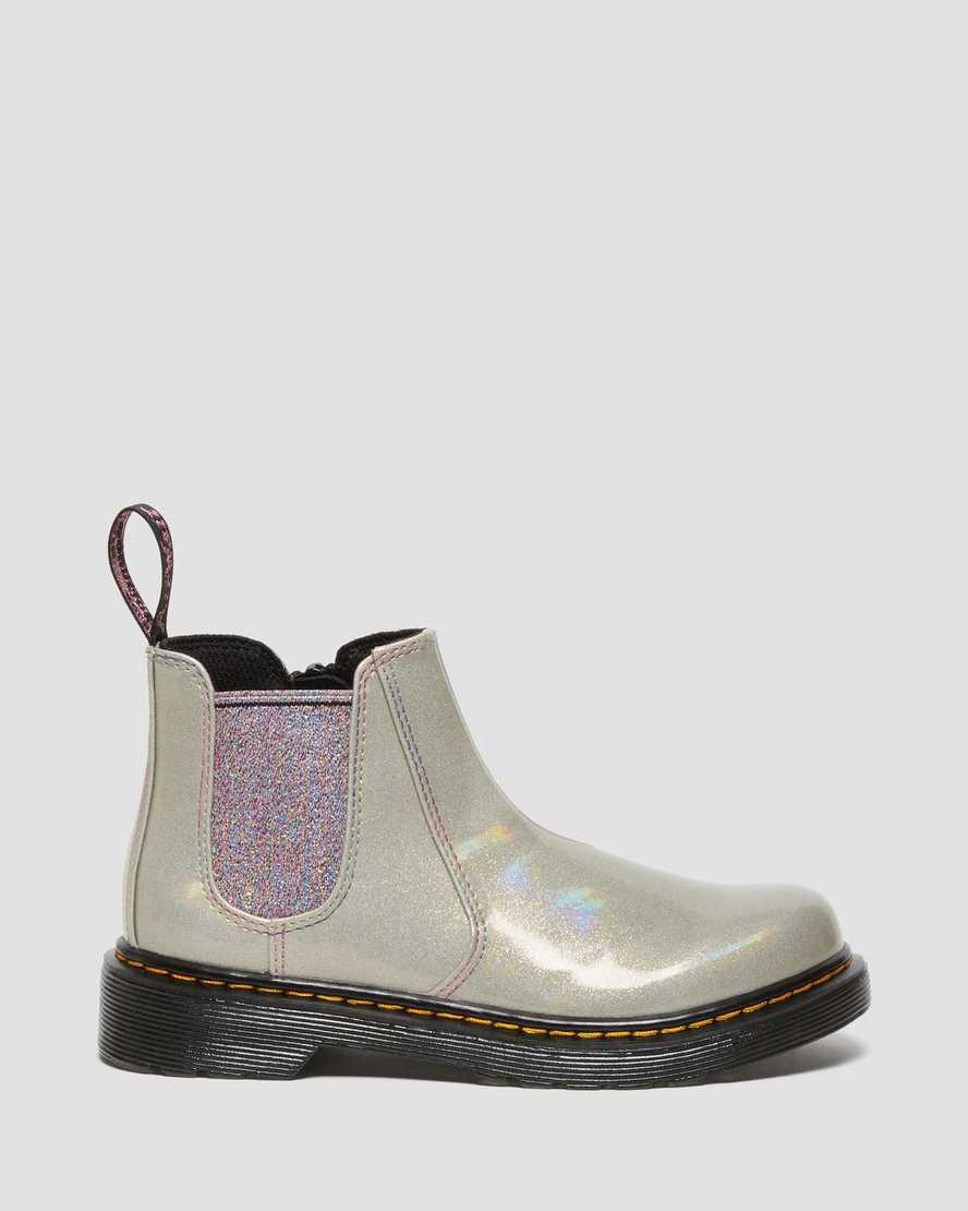 Dr Martens Junior 2976 Sparkle Rays Lasten Chelsea Saappaat Hopea  Suomi |  4517DWQXL
