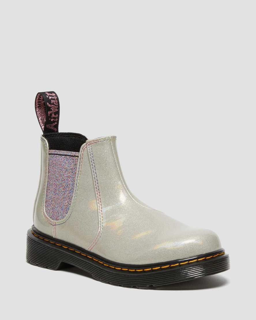 Dr Martens Junior 2976 Sparkle Rays Lasten Chelsea Saappaat Hopea  Suomi |  4517DWQXL