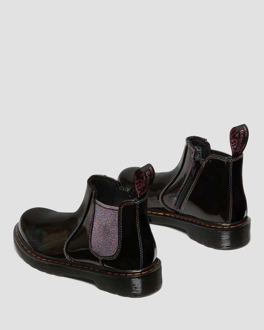 Dr Martens Junior 2976 Sparkle Rays Lasten Chelsea Saappaat Mustat  Suomi |  5139PMQIW
