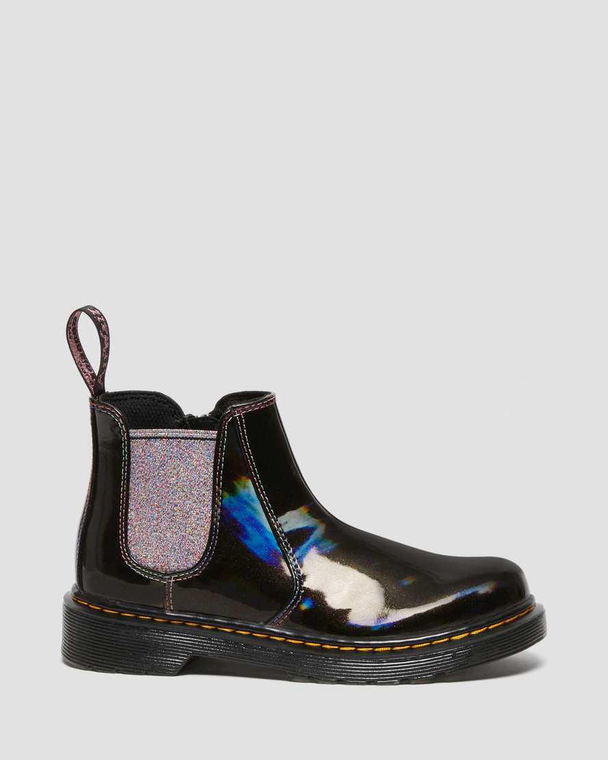 Dr Martens Junior 2976 Sparkle Rays Lasten Chelsea Saappaat Mustat  Suomi |  5139PMQIW