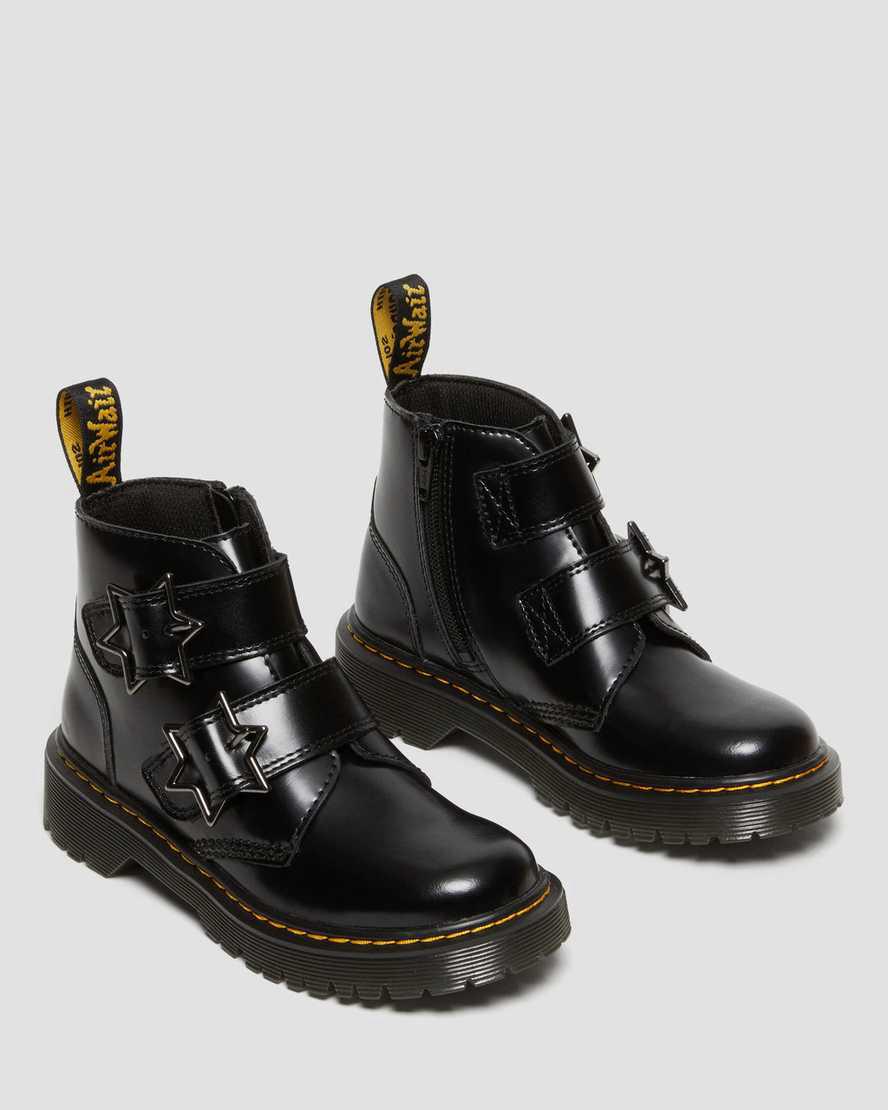 Dr Martens Junior Devon Bex Leather Lasten Nilkkurit Mustat  Suomi |  0295ZFERC