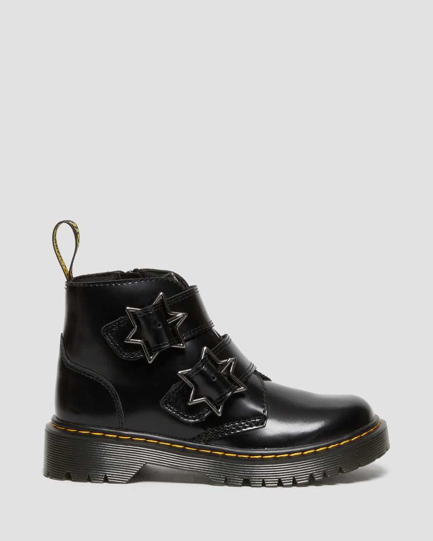 Dr Martens Junior Devon Bex Leather Lasten Nilkkurit Mustat  Suomi |  0295ZFERC