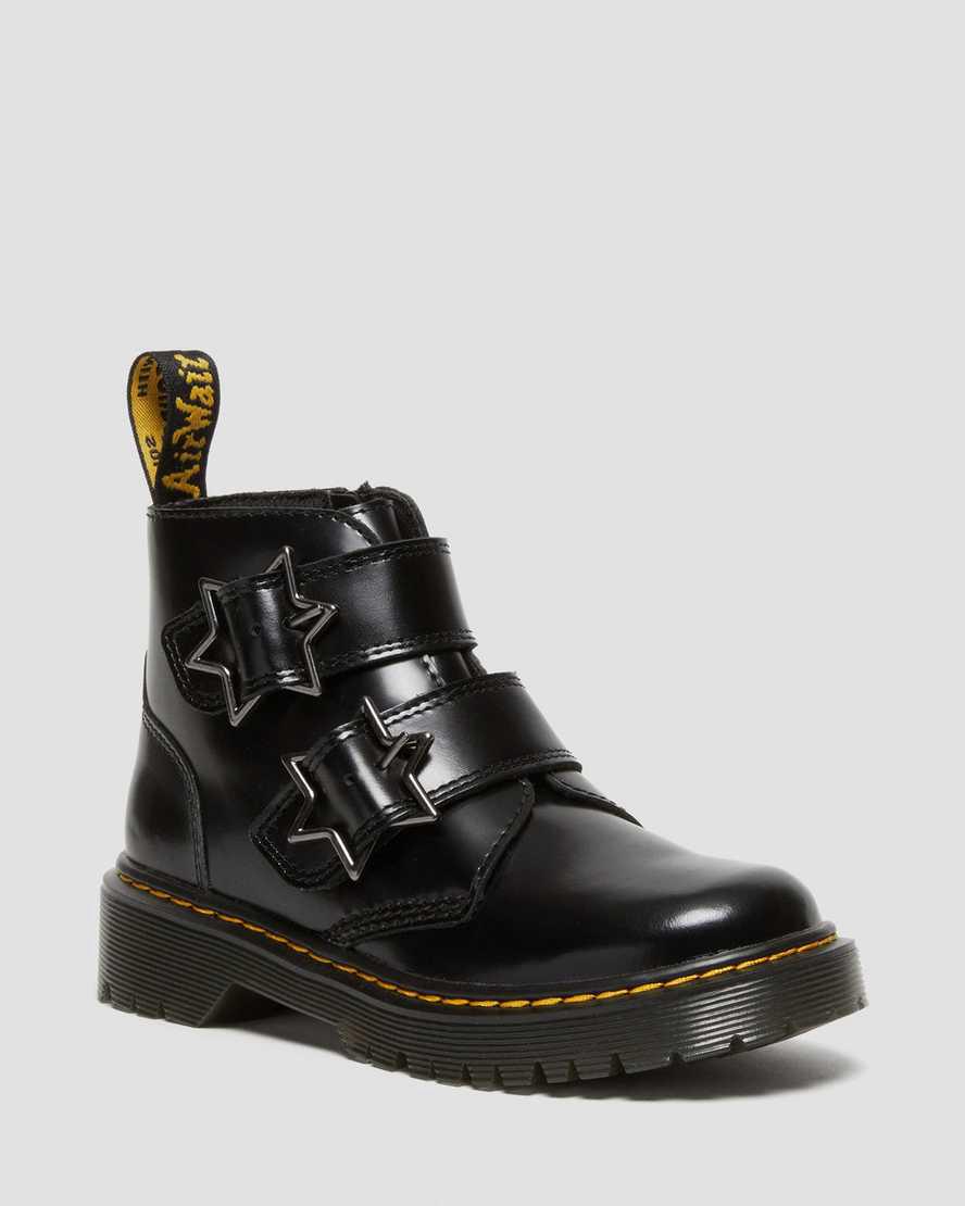 Dr Martens Junior Devon Bex Leather Lasten Nilkkurit Mustat  Suomi |  0295ZFERC