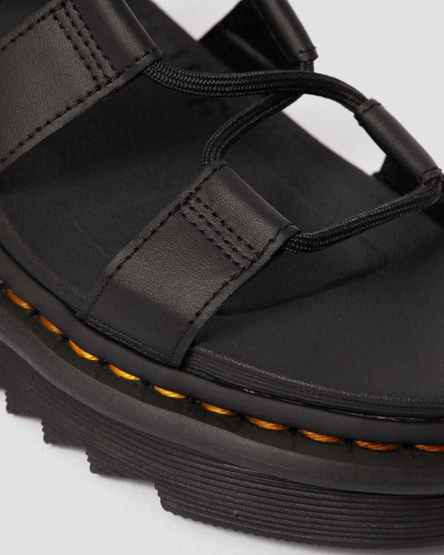 Dr Martens Nartilla Leather Gladiator Naisten Platform Sandaalit Mustat  Suomi |  8579PHEJV