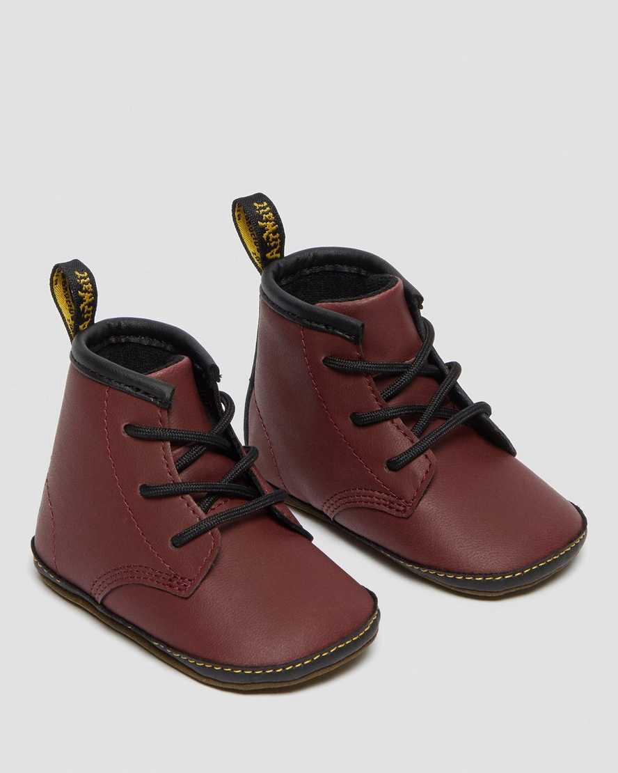 Dr Martens Newborn 1460 Auburn Leather Lasten Saappaat Punainen  Suomi |  5492DJSLE