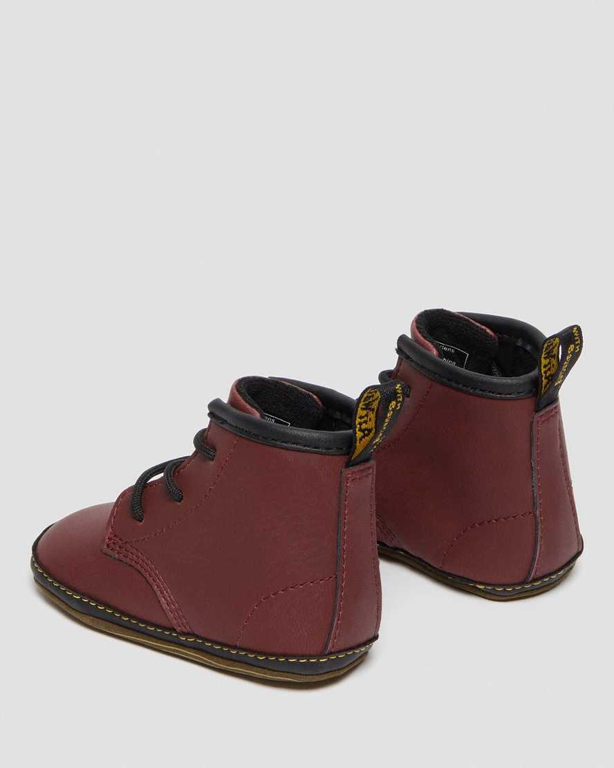 Dr Martens Newborn 1460 Auburn Leather Lasten Saappaat Punainen  Suomi |  5492DJSLE