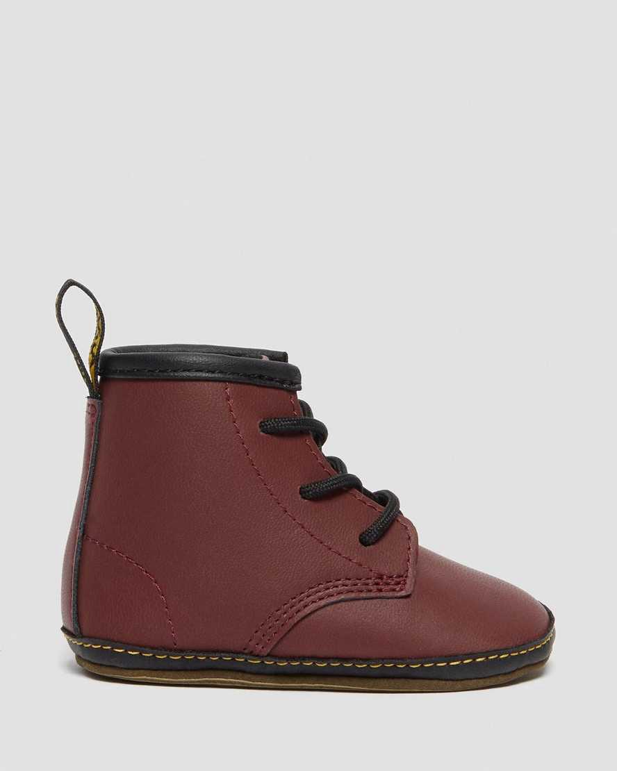 Dr Martens Newborn 1460 Auburn Leather Lasten Saappaat Punainen  Suomi |  5492DJSLE