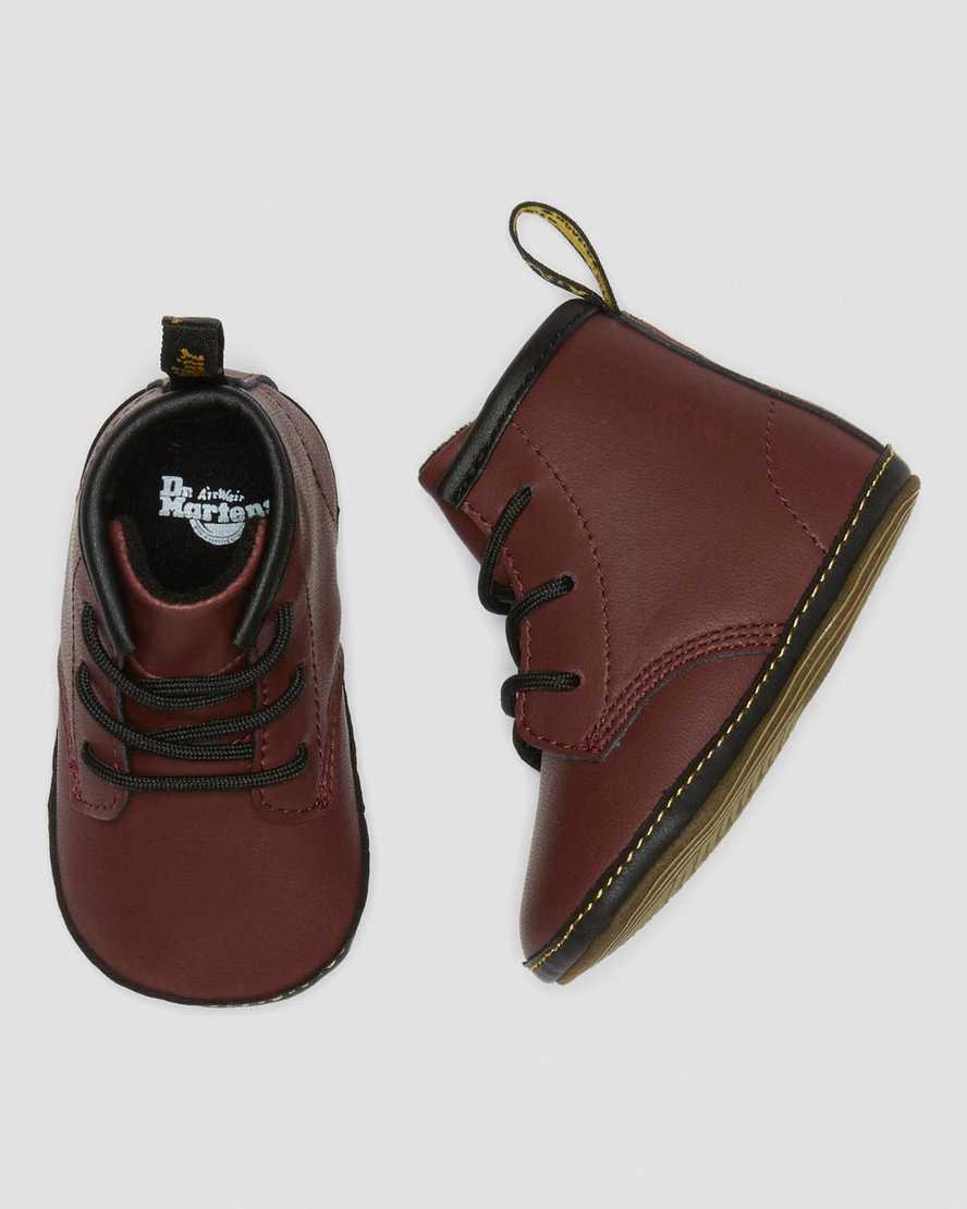 Dr Martens Newborn 1460 Auburn Leather Lasten Saappaat Punainen  Suomi |  5492DJSLE