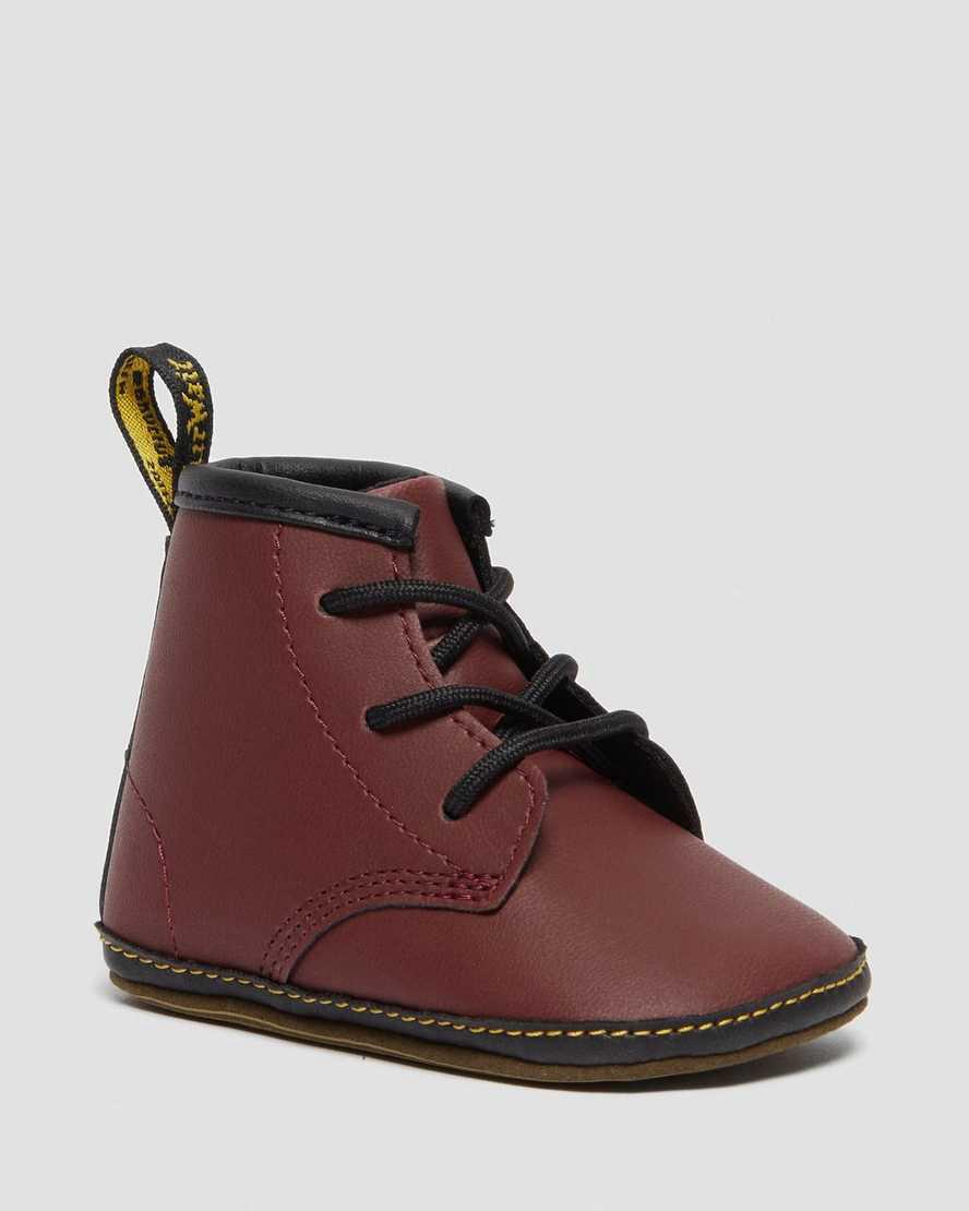 Dr Martens Newborn 1460 Auburn Leather Lasten Saappaat Punainen  Suomi |  5492DJSLE