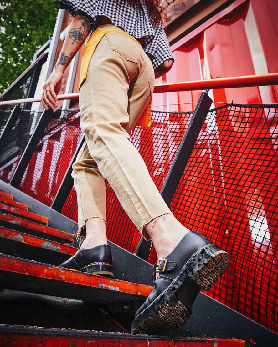 Dr Martens Polley Slip Resistant Naisten Mary Jane Kengät Mustat  Suomi |  3026MWPSI
