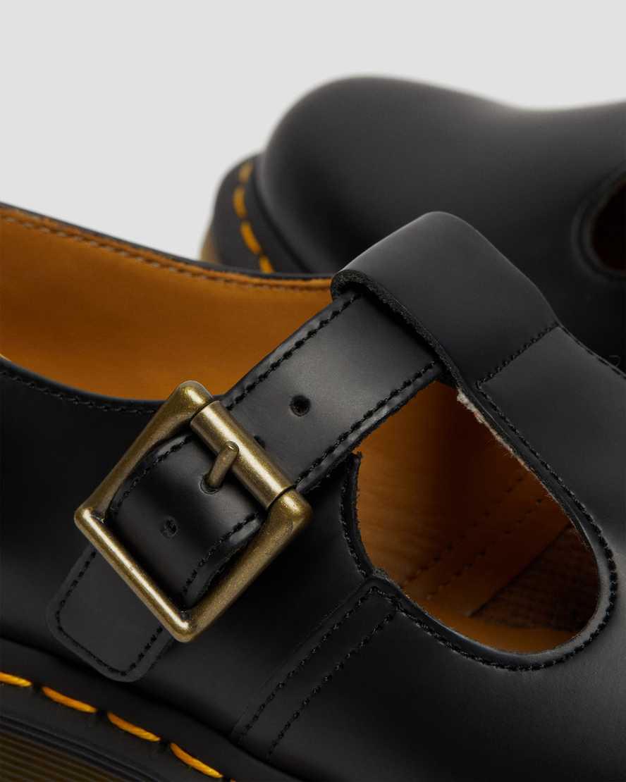 Dr Martens Polley Smooth Leather Naisten Mary Jane Kengät Mustat  Suomi |  8127PZYNM