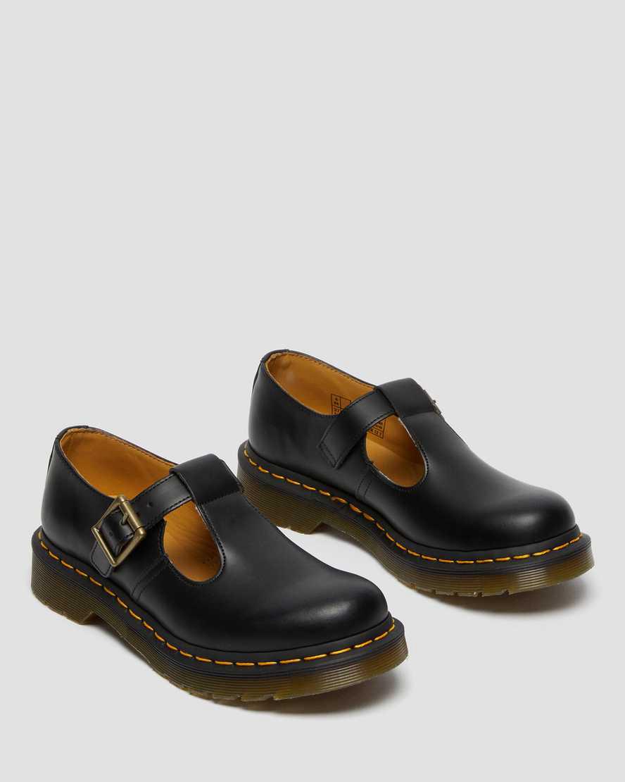Dr Martens Polley Smooth Leather Naisten Mary Jane Kengät Mustat  Suomi |  8127PZYNM
