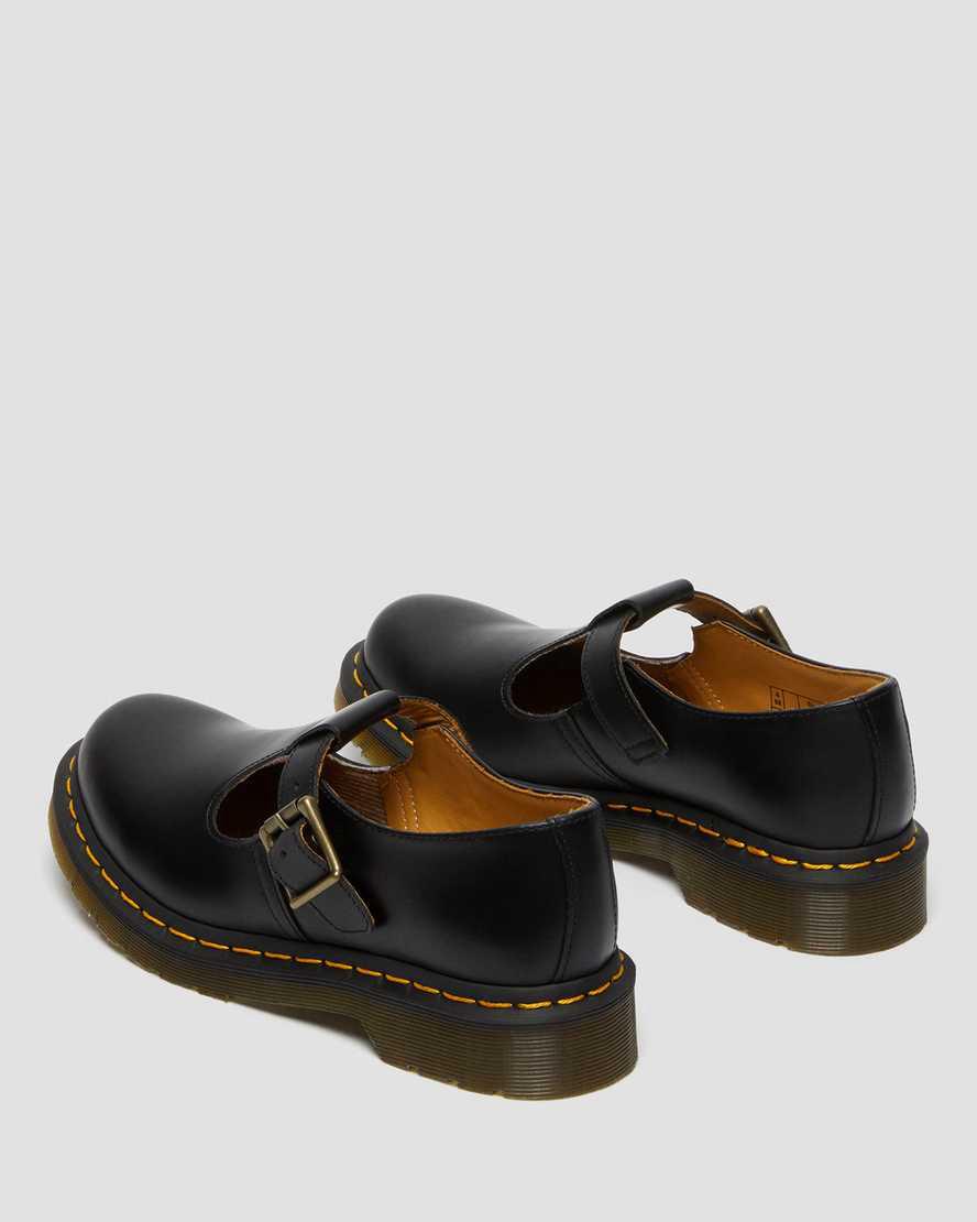 Dr Martens Polley Smooth Leather Naisten Mary Jane Kengät Mustat  Suomi |  8127PZYNM