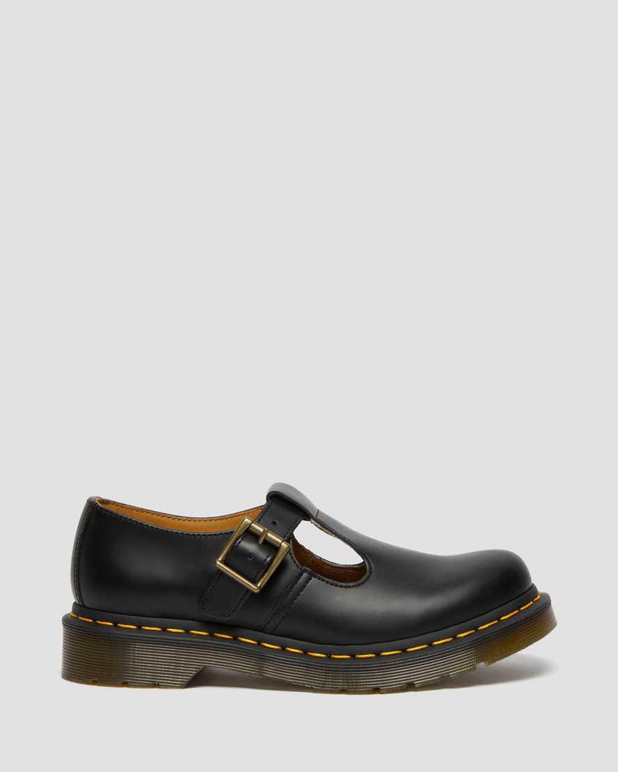 Dr Martens Polley Smooth Leather Naisten Mary Jane Kengät Mustat  Suomi |  8127PZYNM