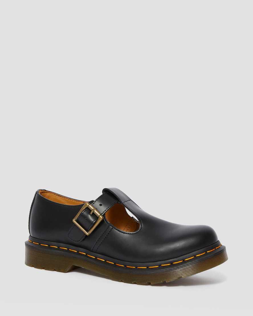 Dr Martens Polley Smooth Leather Naisten Mary Jane Kengät Mustat  Suomi |  8127PZYNM