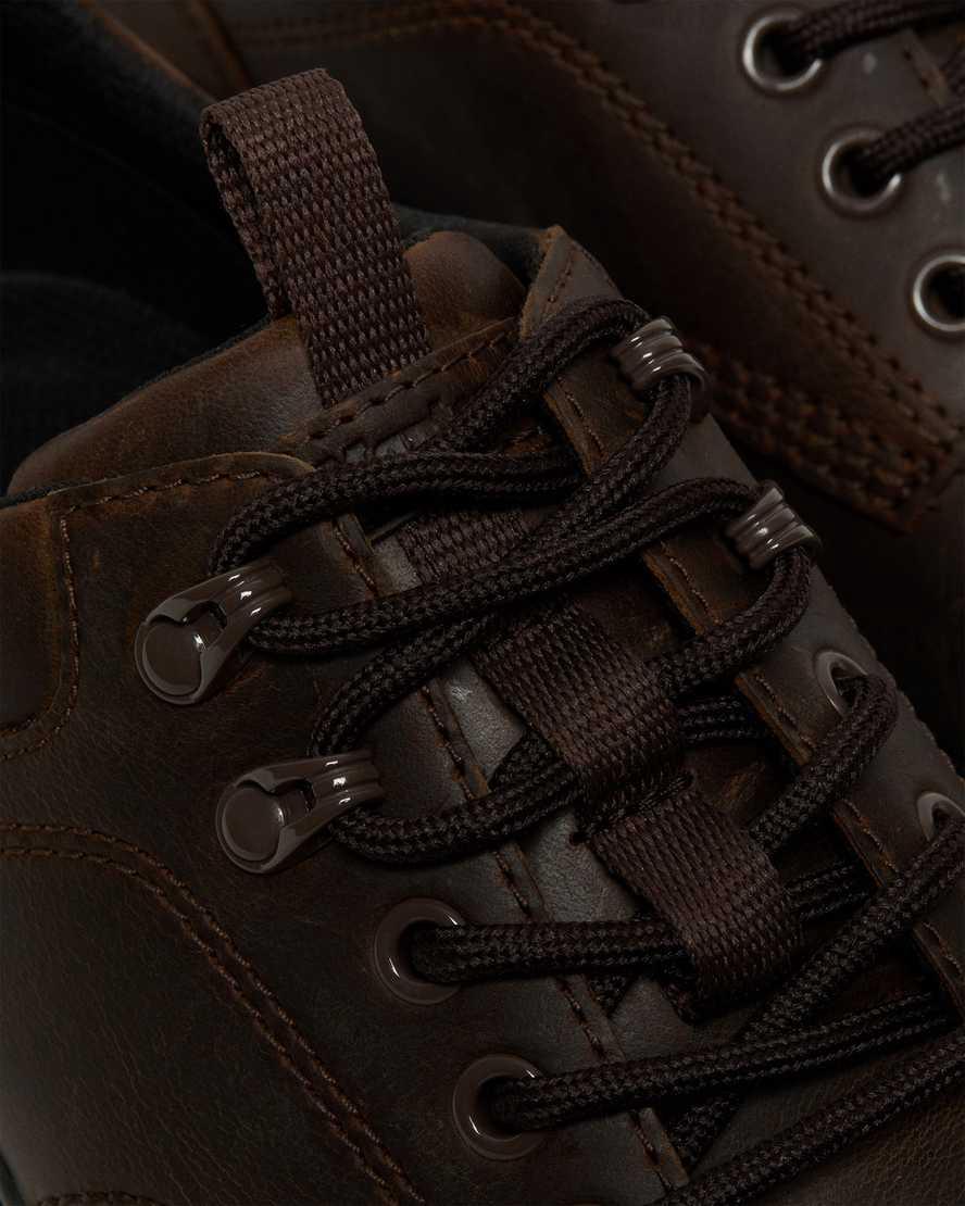 Dr Martens Reeder Crazy Horse Leather Utility Naisten Vapaa-ajan Saappaat Tummanruskea  Suomi |  9610LNVTQ