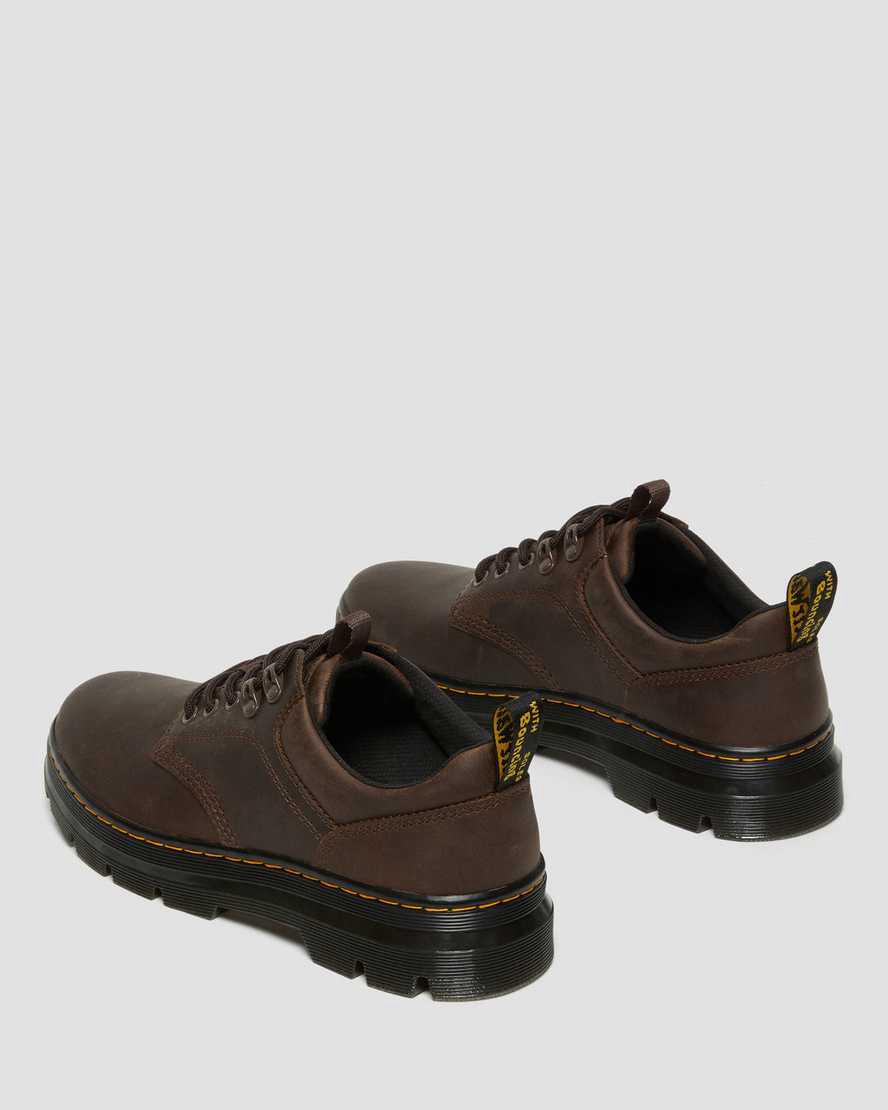 Dr Martens Reeder Crazy Horse Leather Utility Naisten Vapaa-ajan Saappaat Tummanruskea  Suomi |  9610LNVTQ