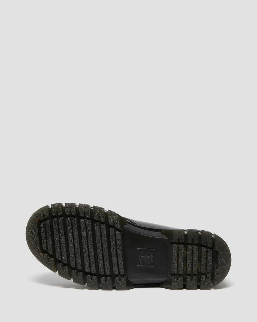Dr Martens Rikard Polished Smooth Leather Platform Miesten Oxford Kengät Mustat  Suomi |  1268ROTIP