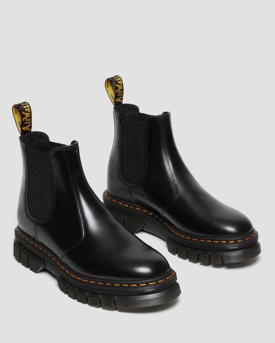 Dr Martens Rikard Polished Smooth Leather Chelsea Naisten Nilkkurit Mustat  Suomi |  8530AOLZH