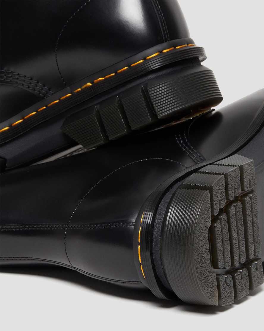 Dr Martens Rikard Smooth Leather Lace Up Miesten Platform Saappaat Mustat  Suomi |  3465CYEAW