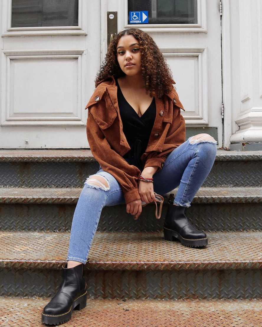 Dr Martens Rometty II Vintage Smooth Leather Chelsea Naisten Nilkkurit Mustat  Suomi |  9314JSQMB