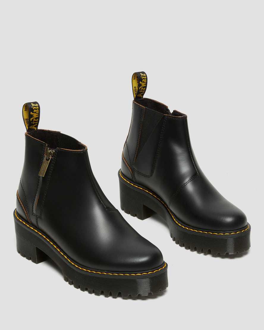Dr Martens Rometty II Vintage Smooth Leather Chelsea Naisten Nilkkurit Mustat  Suomi |  9314JSQMB