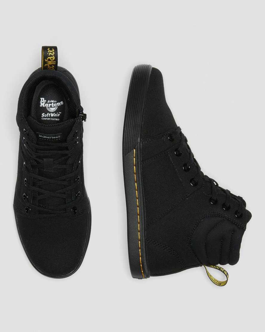 Dr Martens Rozarya Canvas Naisten Nilkkurit Black/Black  Suomi |  0374ISKHO