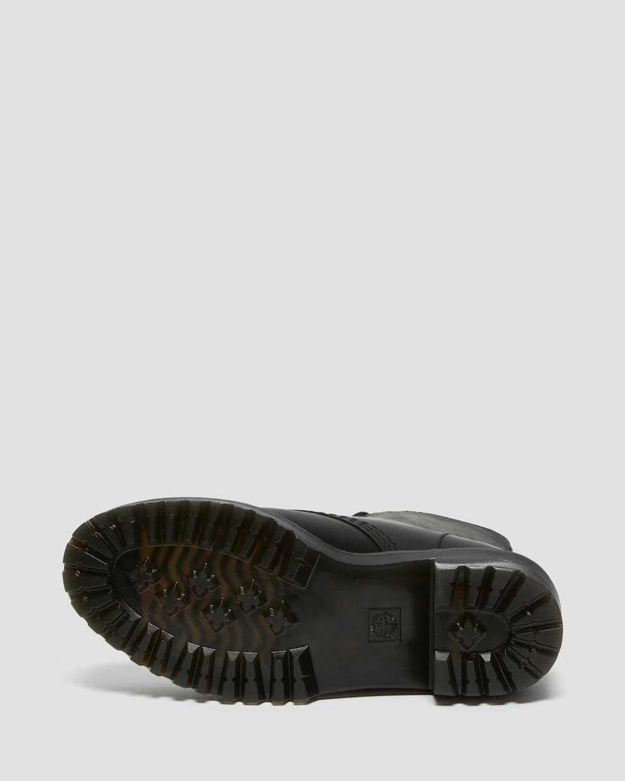 Dr Martens Shriver Hi Wyoming Leather Naisten Korkokengät Saappaat Mustat  Suomi |  0649GTPVR