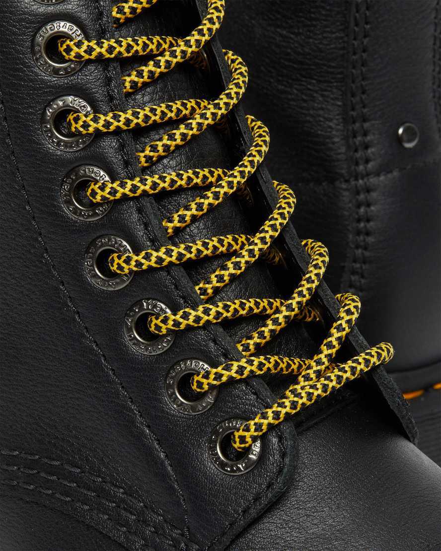 Dr Martens Sinclair Max Pisa Leather Naisten Platform Saappaat Mustat  Suomi |  8970HOXED